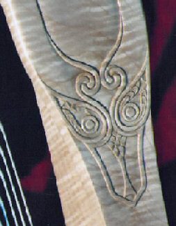 Fish head carving
